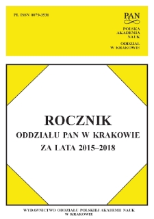 Rocznik Oddziału PAN w Krakowie