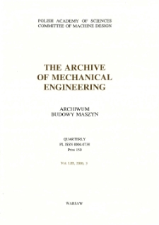 Archive of Mechanical Engineering