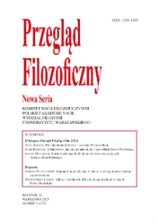Przegląd Filozoficzny. Nowa Seria