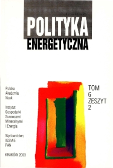 Polityka Energetyczna - Energy Policy Journal