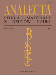 Analecta: Studies and Materials for the History of Science